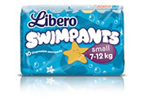 Памперсы-трусики для бассейна Libero (6шт) 7-12 кг
