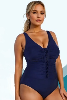 Купальник слитный утягивающий больших размеров LS-520 23