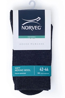 Термоноски мужские NORVEG SOFT MERINO WOOL, цвет Черный