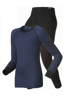 Термобелье детское ODLO WARM комплект темн/син.